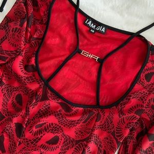 I.AM.GIA Lettuce Hem Halter top